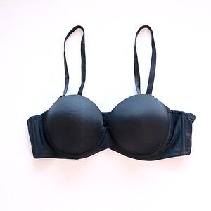 Triumph Allure Voluptuous Push Up Multi-Way Underwired Black Bra Size 38B